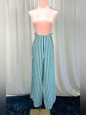 La Perla Mare 100% Silk Palazzo Pants Made in Italy M/L